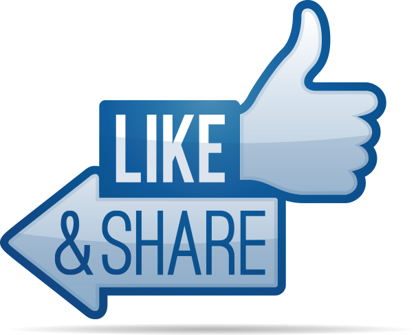 like and share icon